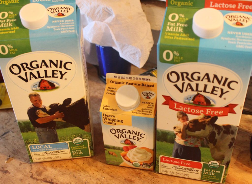 Randall, the Bates' pasture, and Jill featured on Organic Valley milk cartons.