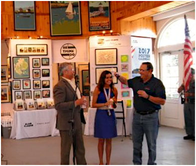 Celebratory milk toast with Commissioner Whitcomb and Governor LePage for Maine Day at the 100th Big E!