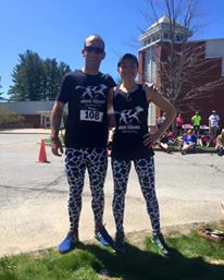 Those cow pants certainly make a statement.
